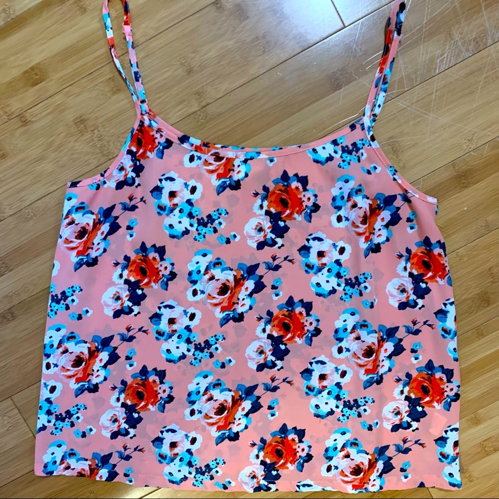 LA Hearts Floral Tank